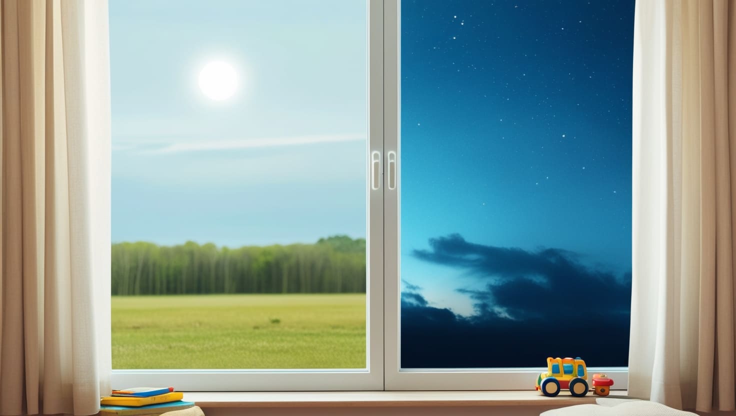 كيفية شرح الفرق بين الليل والنهار لطفلك